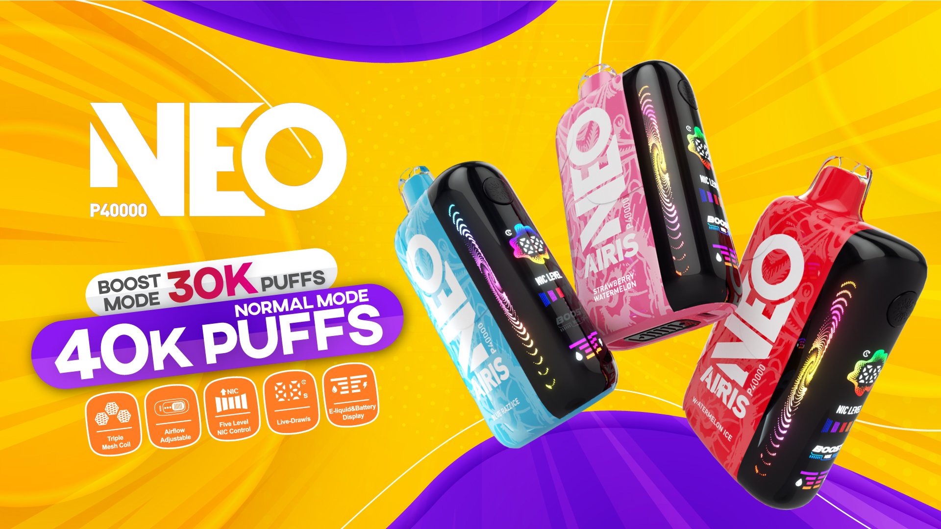 Airis NEO P40000: Redefining Disposable Vapes, Delivering a Premium Experience of Pure and Smooth Vaping