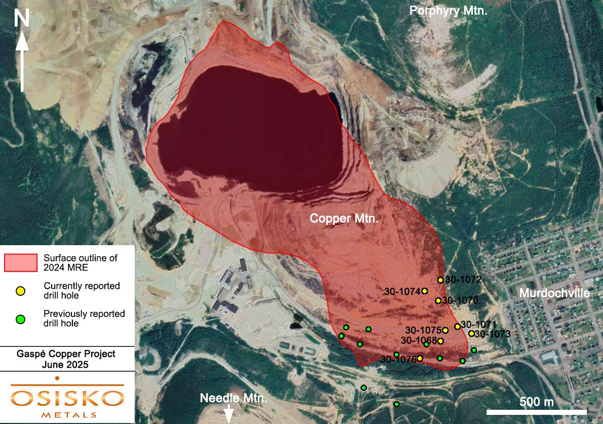 Osisko Metals Intersects 0.33% Cu Over 258 Metres at Gaspé