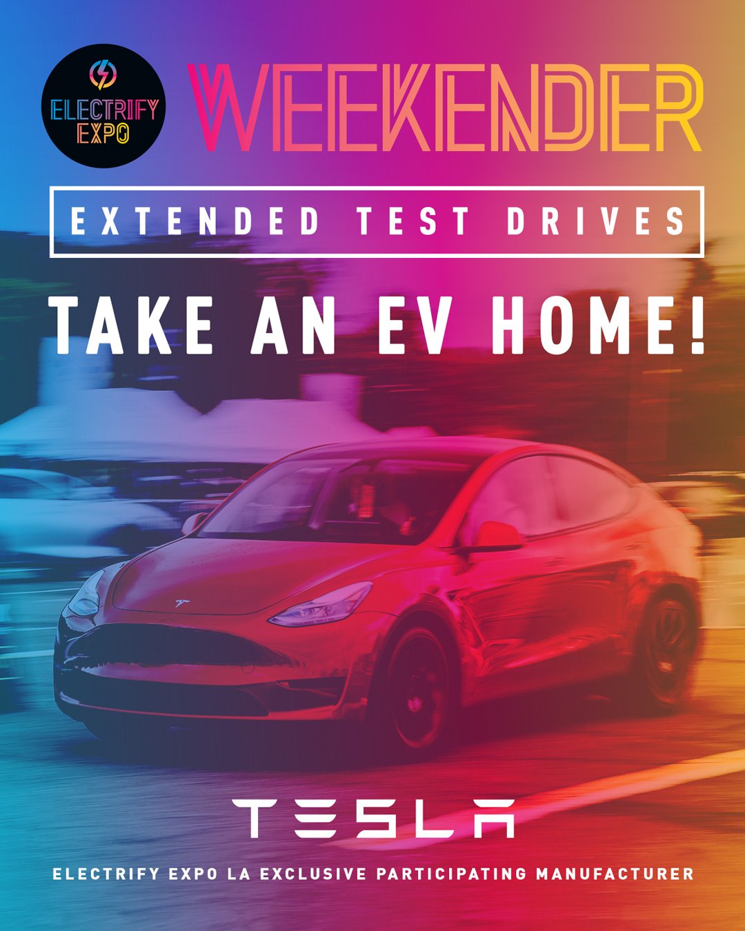 Tesla To Offer Extended EV Test Drive Experiences Via Electrify Expos’ Weekender Program