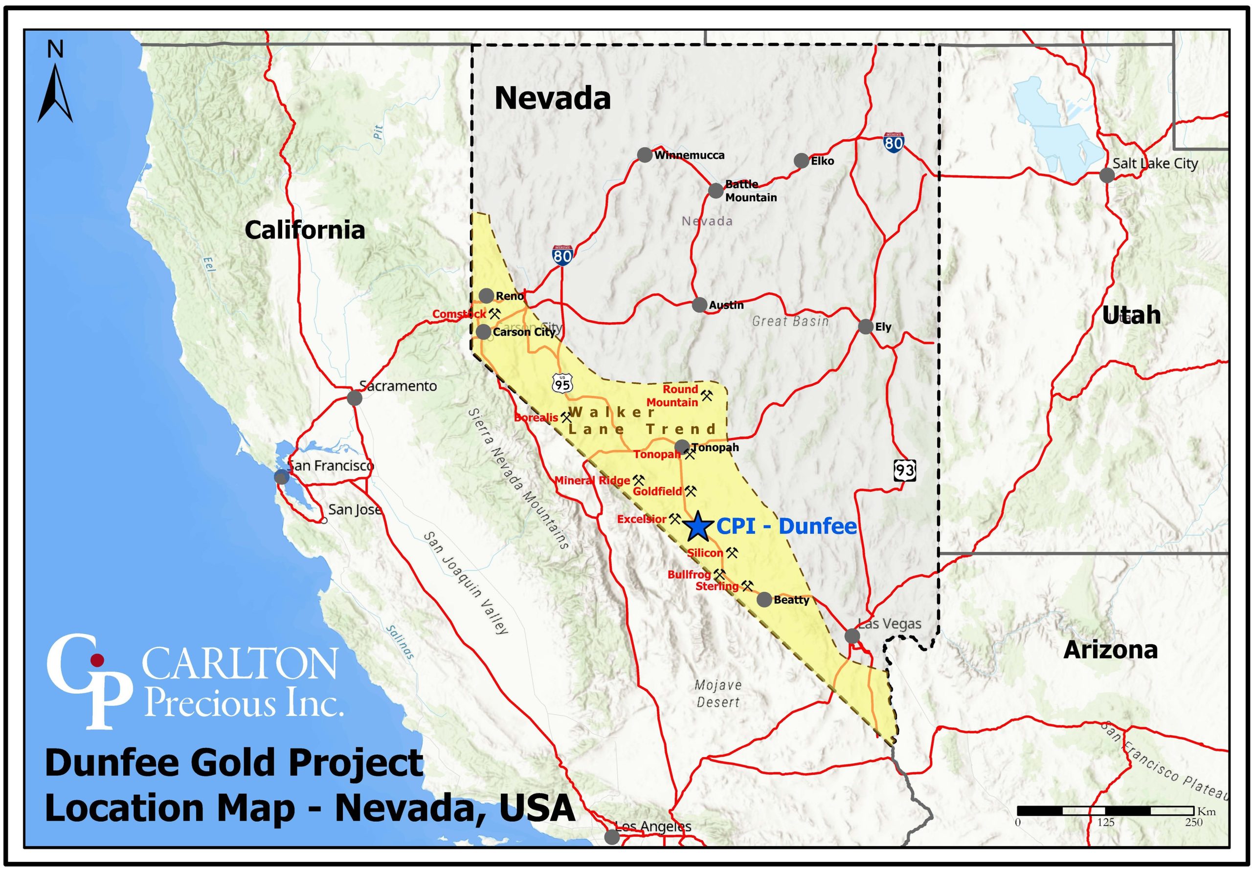 Carlton Precious Reports up to 6.7 g/t Gold and up to 493 g/t Silver From Rock Samples at the Dunfee Nevada Project