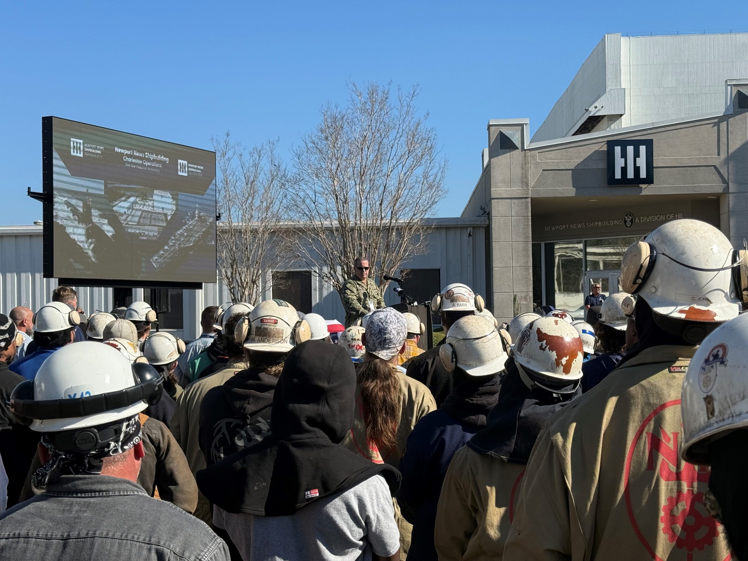 HII Marks One Year of Newport News Shipbuilding Charleston Operations