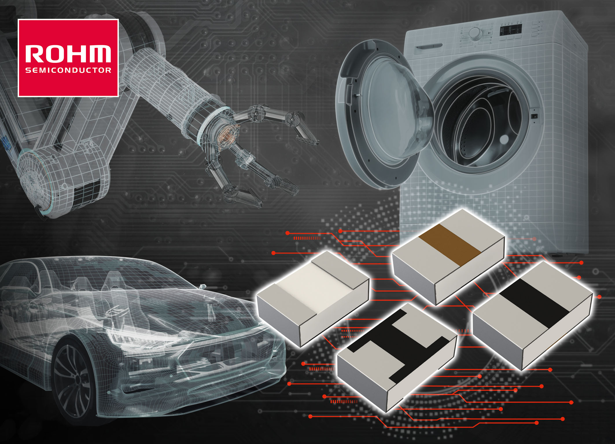 Industry’s Highest* Rated Power! ROHM Unveils the UCR10C Series of Sintered Metal Shunt Resistors