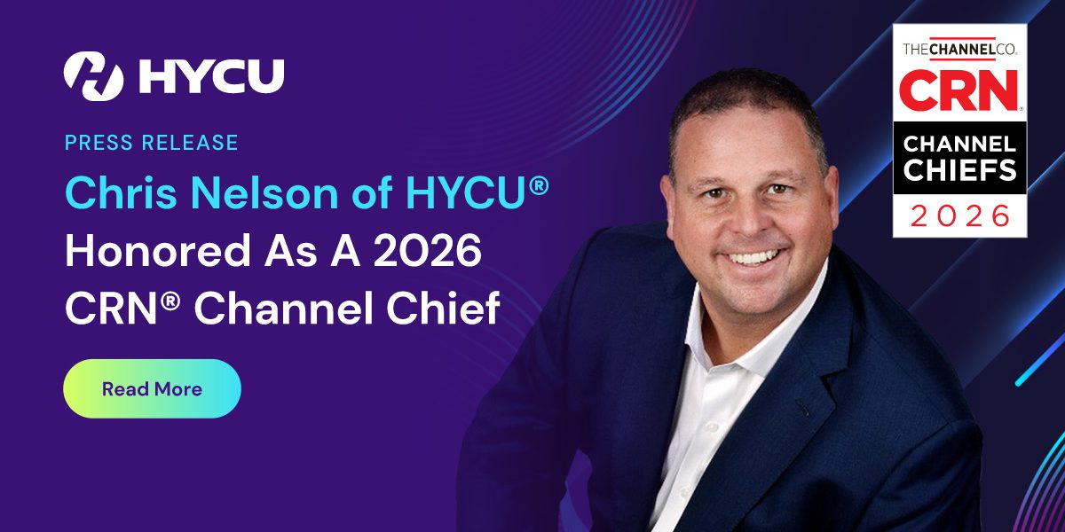 Chris Nelson of HYCU® Honored as a 2026 CRN® Channel Chief