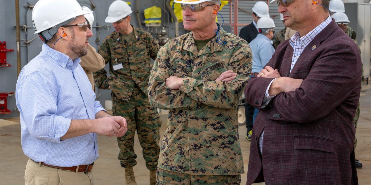 HII Hosts U.S. Marine Corps Leaders at Ingalls Shipbuilding