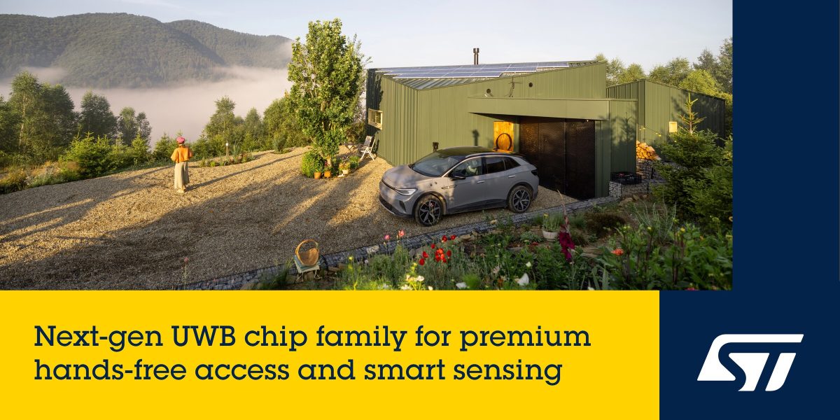 STMicroelectronics propels new era of ultra-wideband technology for automotive and smart device applications