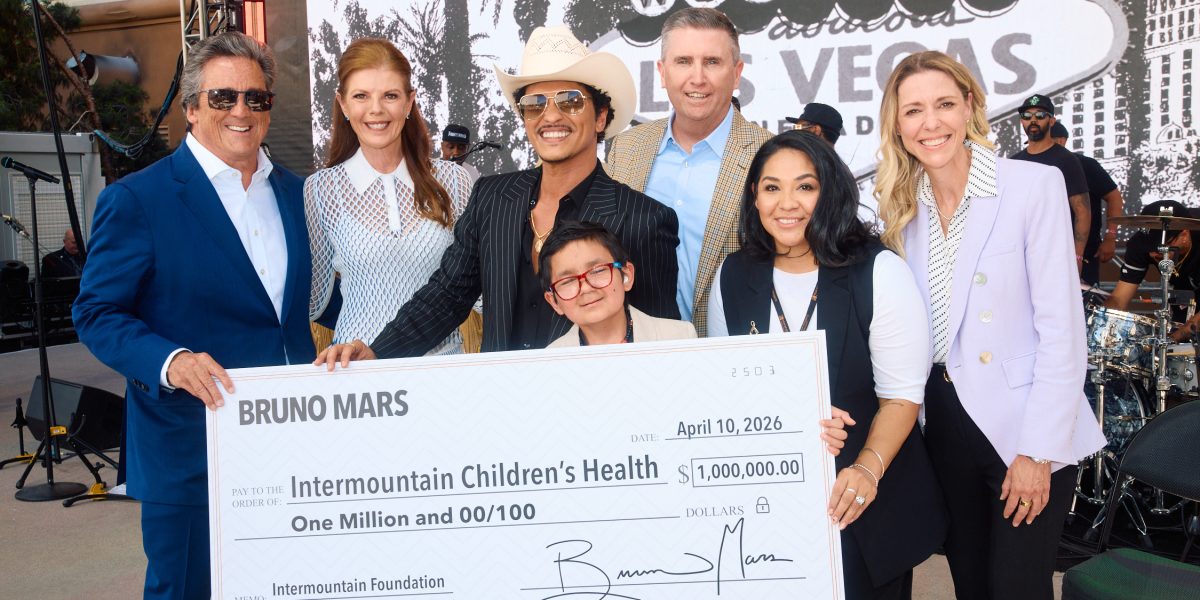 Bruno Mars Presents $1 Million Gift to Intermountain Health for the Future Nevada Children’s Hospital