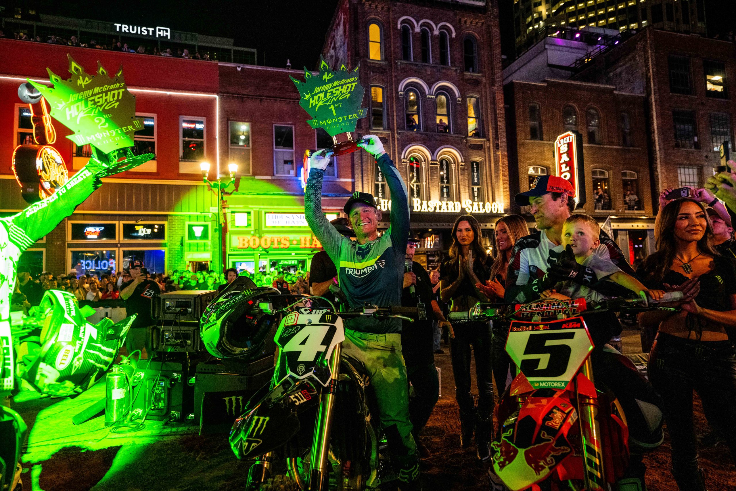 CARMICHAEL CROWNED THE HOLESHOT KING ON BROADWAY STREET IN NASHVILLE