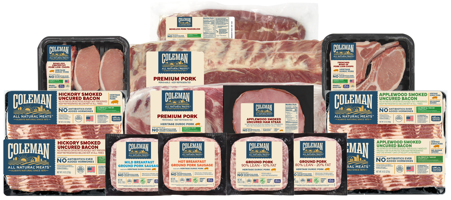 Coleman® All Natural Meats Brings 23 Pork Products to Woodman’s Stores Across Wisconsin and Illinois