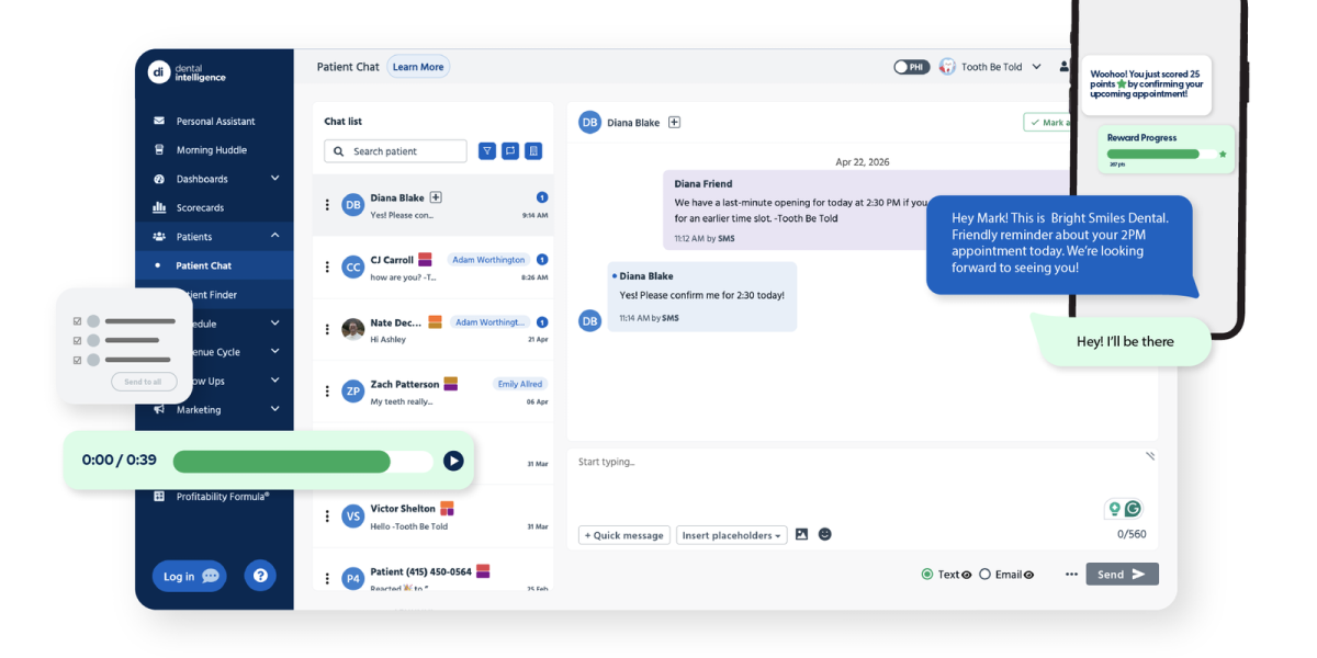 Dental Intelligence Engagement Suite Now Integrates with Denticon