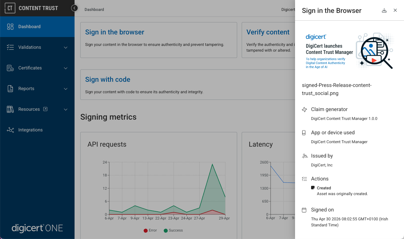 DigiCert Launches Content Trust Manager to Help Organizations Verify Digital Content Authenticity in the Age of AI