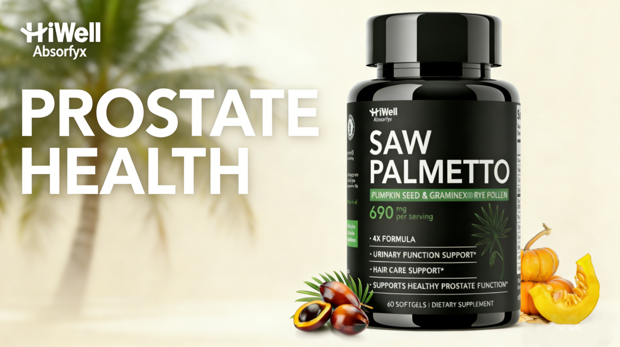 HiWell Absorfyx Launches Advanced Saw Palmetto Formula for Prostate, Urinary, and Hair Health