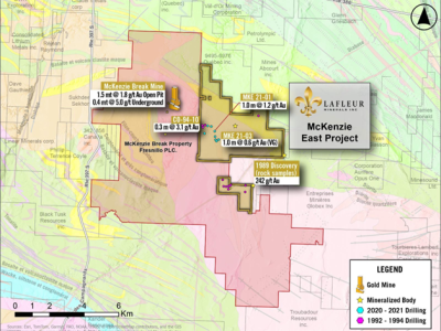 LaFleur Minerals Acquires McKenzie East Gold Project Expanding Val-d’Or Gold Portfolio; Advances Aggressive Drilling at Swanson Gold Project