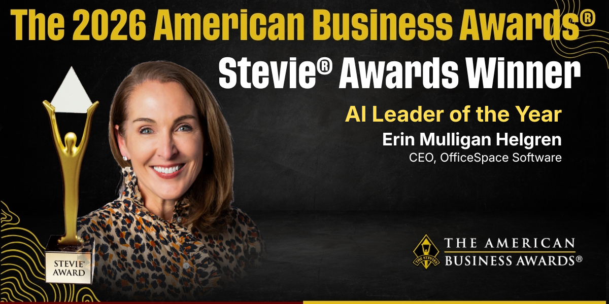 OfficeSpace CEO Erin Mulligan Helgren Named AI Leader of the Year for AI Innovation in the Built World Workplace