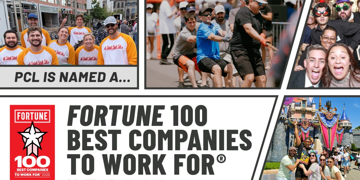 PCL Construction Named to Fortune 100 Best Companies to Work For® List for the 17th Year