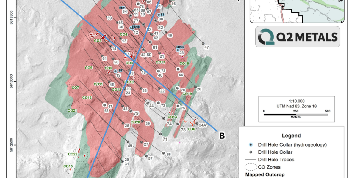 Q2 Metals Announces Inferred Mineral Resource Estimate on the Cisco Lithium Project with 295 Million Tonnes Grading 1.36% Li₂O