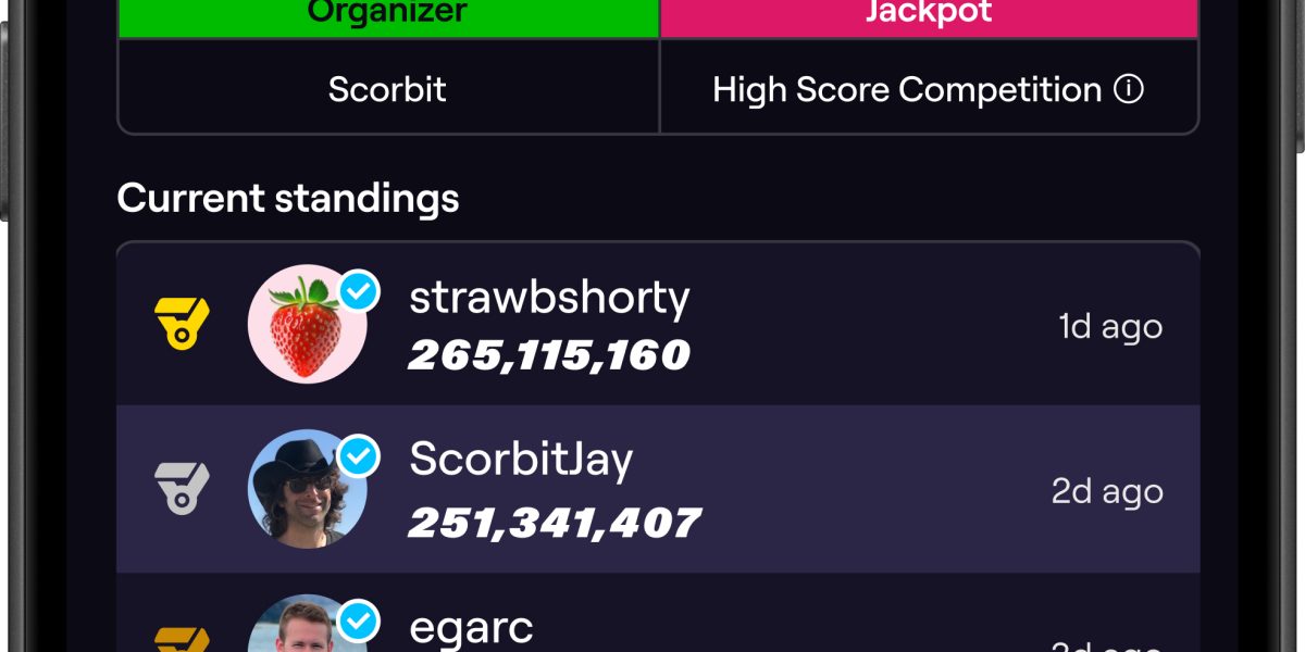 Scorbit Launches Real-Money Arcade Tournaments, Turning Pinball and Bar Games into Cash Prize Competitions