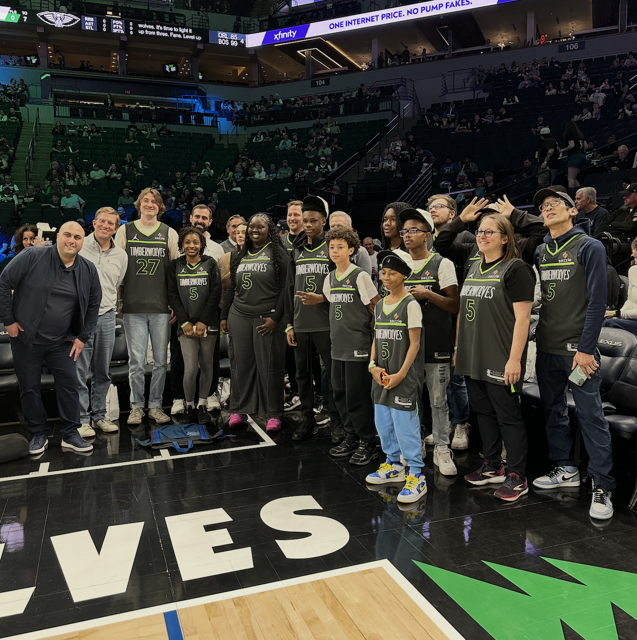 Sezzle and Minnesota Timberwolves Bring their Community to Center Court