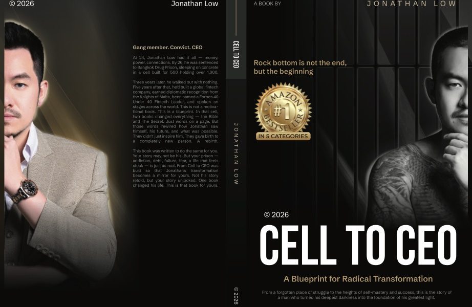 Singapore Fintech Founder Jonathan Low Releases Bestselling Memoir “Cell to CEO,” Debuting as Amazon Bestseller Across Six Categories