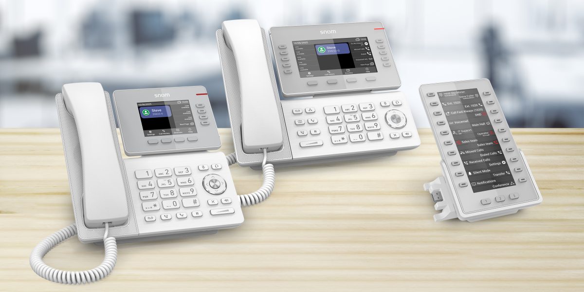 Snom expands D8xx series with white colour variants