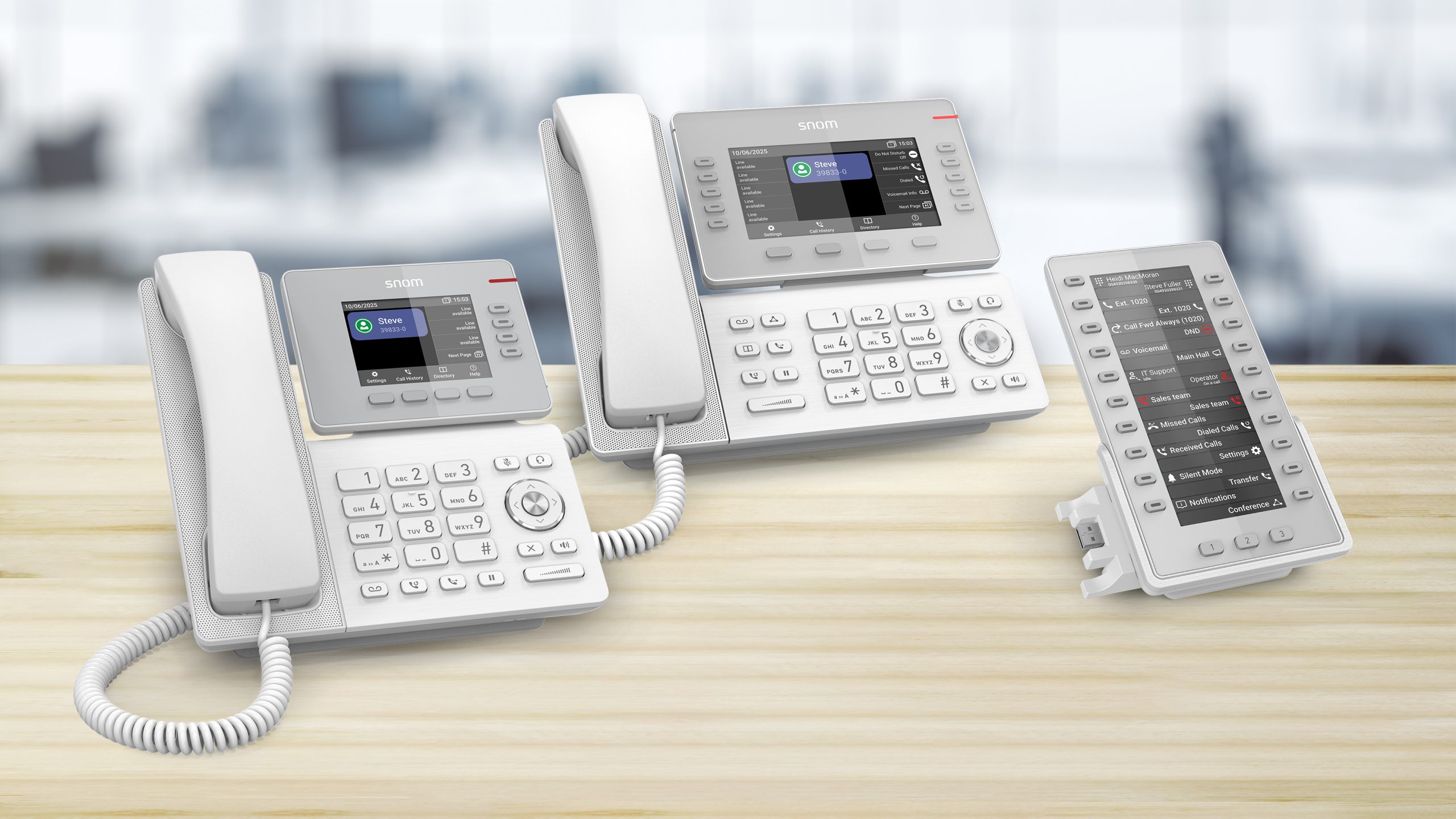 Snom expands D8xx series with white colour variants