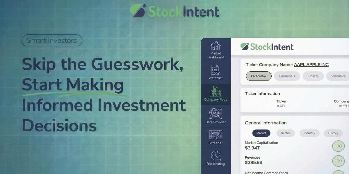 StockIntent Launches Stock Research Platform That Powers Smarter Value Investing and Stock Analysis