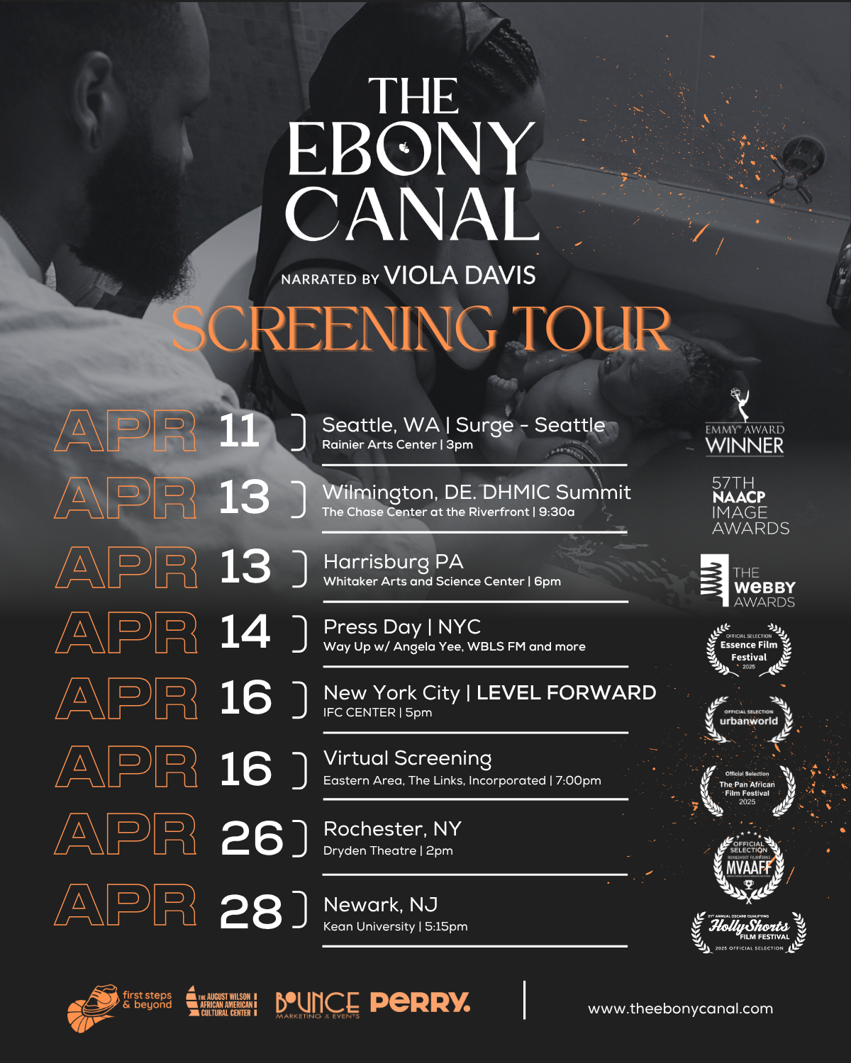 The Ebony Canal Announces Global Birth Equity Tour Following Award-Winning Season