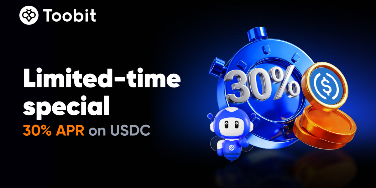 Toobit Continues High-Yield Offerings with 30% APR on USDC