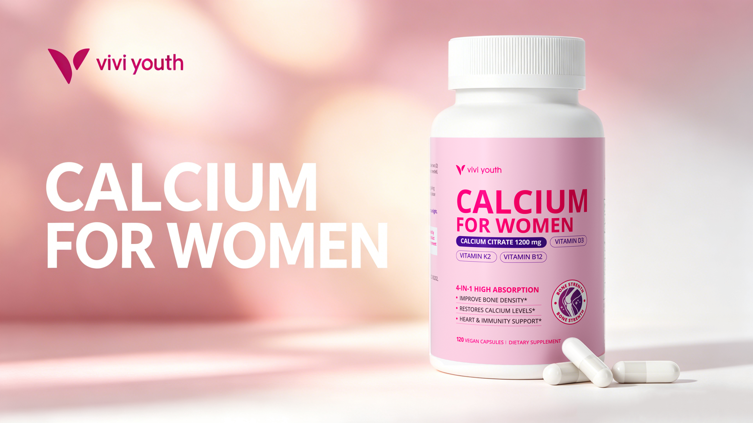 ViVi Youth Introduces New Calcium Supplement for Women Focused on Absorption