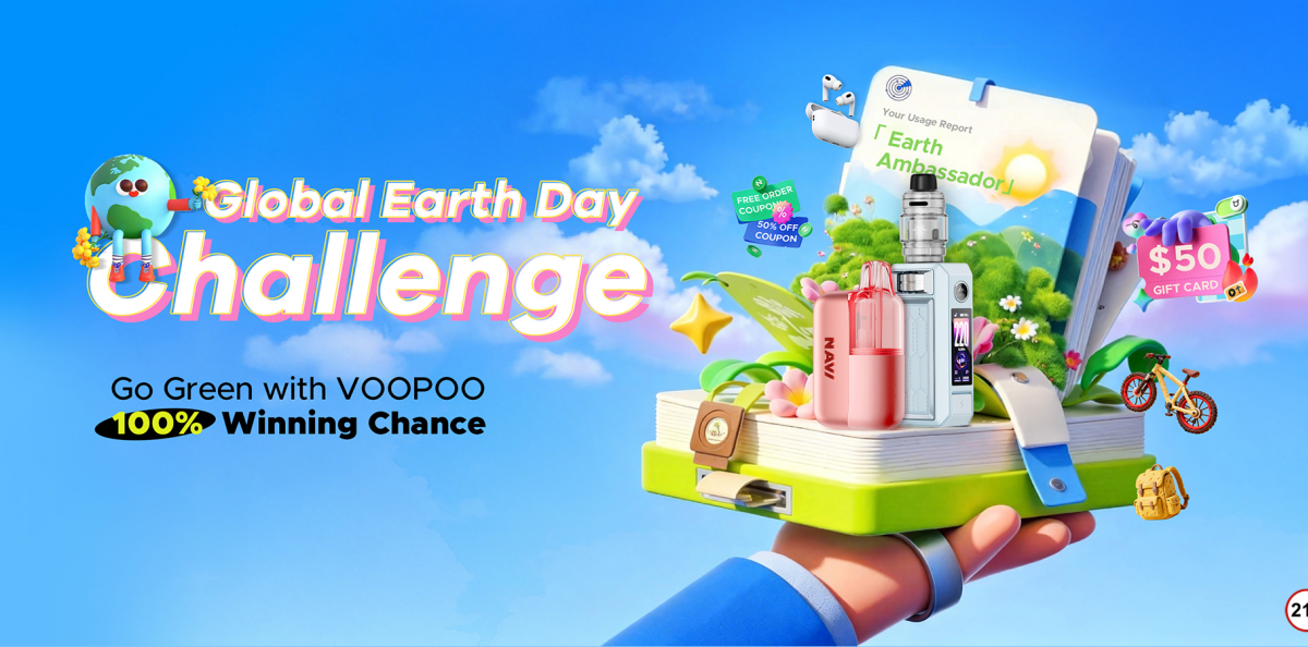 VOOPOO Global Earth Day Challenge: Get Your Green Report and Earn Green Points to Win AirPods Pro 3