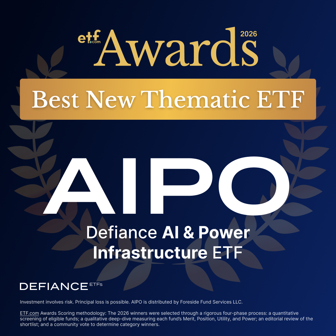 AIPO - Defiance AI Power Infrastructure ETF, The First ETF Focused on AI Power Infrastructure, Surpasses $500 Million in AUM