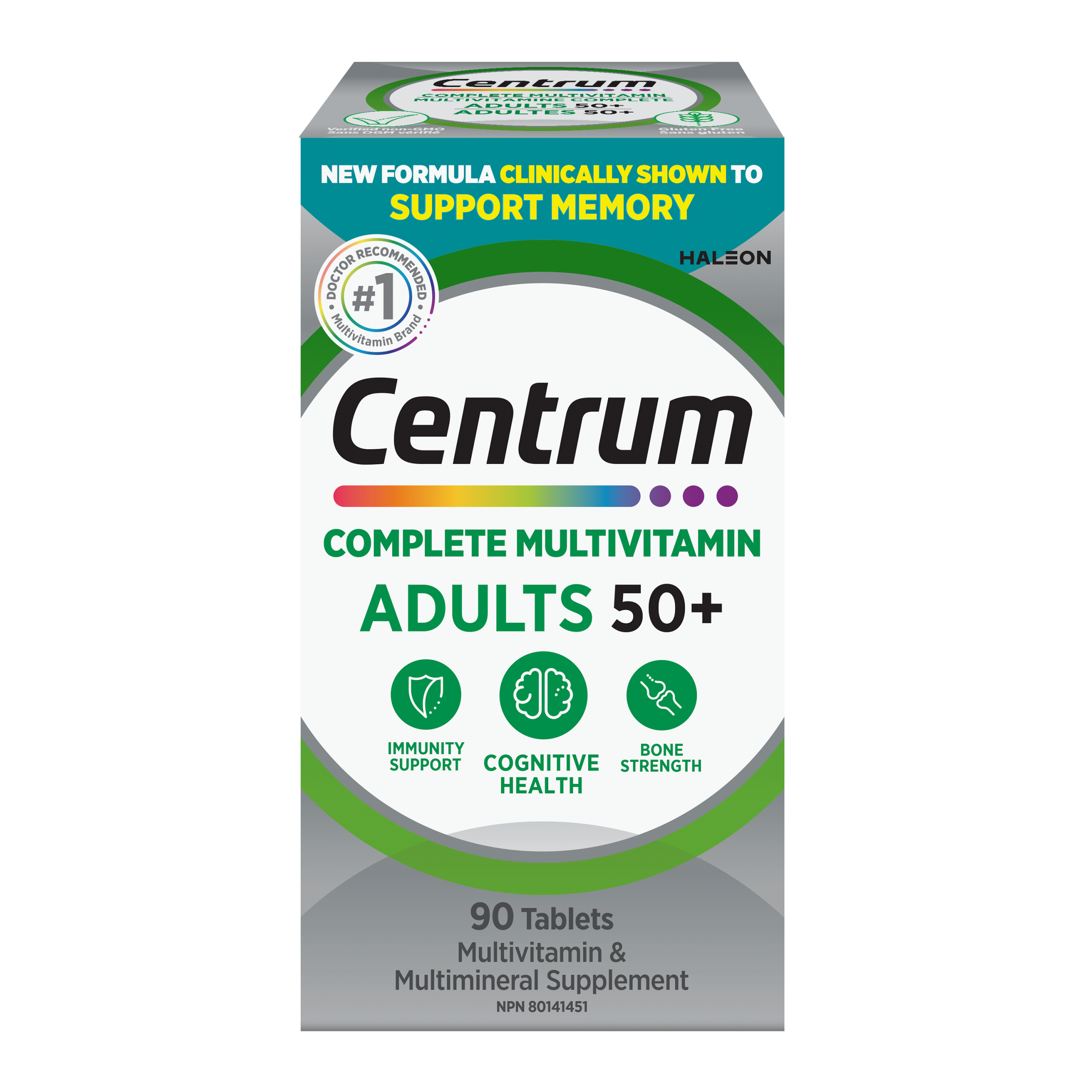 Centrum Launches Newly Reformulated Adults 50+ Complete Multivitamin with Clinically Shown Cognitive Benefits