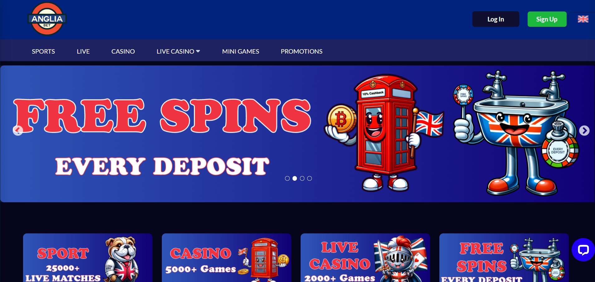 Crypto Casino Angliabet Sets New Standard With No-Wagering Free Spins on Every Deposit