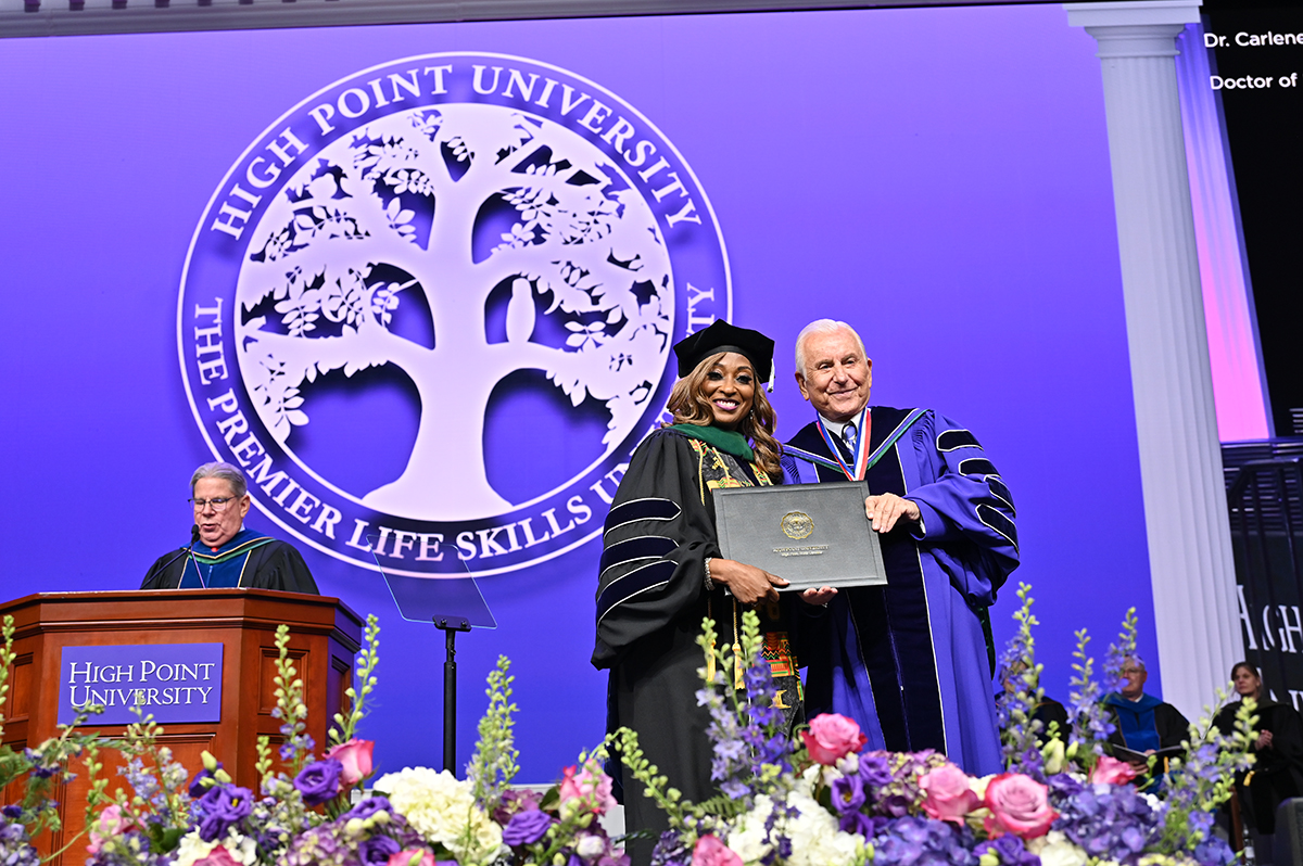 High Point University Honors Graduate Students at Commencement