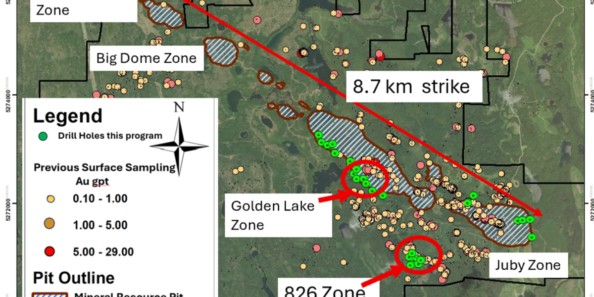 McFarlane Intersects 109.6 metres at 0.69 g/t Gold,