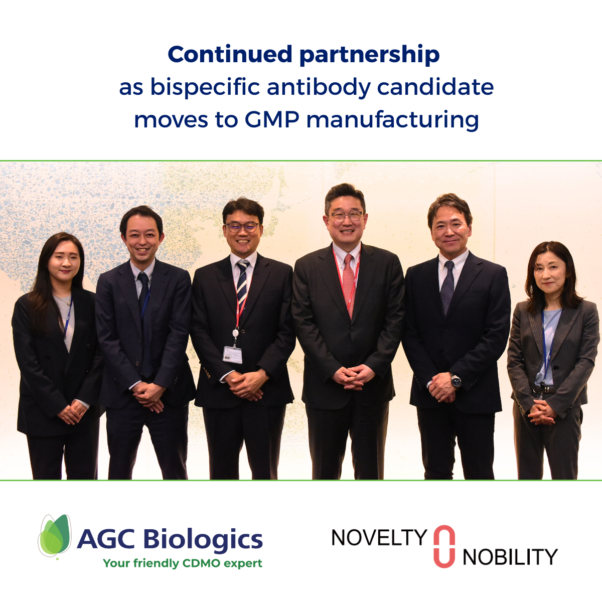 Novelty Nobility Taps AGC Biologics to Further Develop Bispecific Drug Candidate