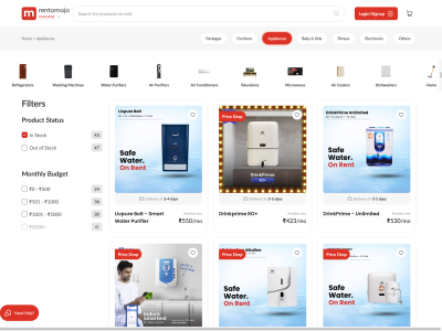 Rent Water Purifier in Mumbai Instead of Buying in 2026 as ₹20,000 Purchase Costs and ₹4,000 AMC Push Bandra, Andheri, Powai Tenants Toward ₹500/Month Rentals Like Rentomojo