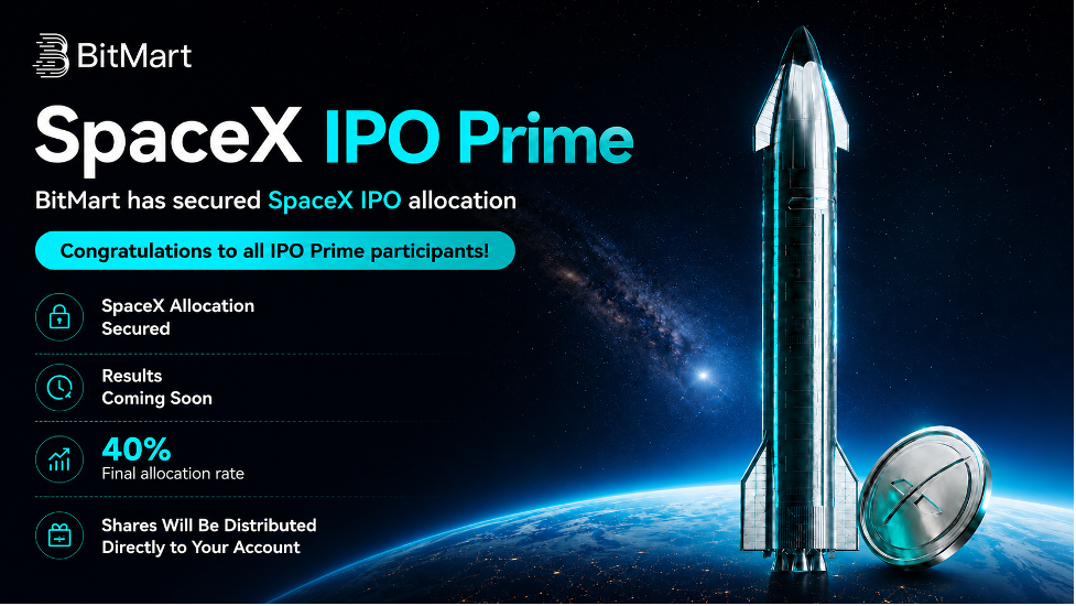 BitMart Delivers a Real 40% SpaceX (SPCX) Allocation to Every IPOPrime Subscriber - bSPCX Now Tradable, No Lock-Up