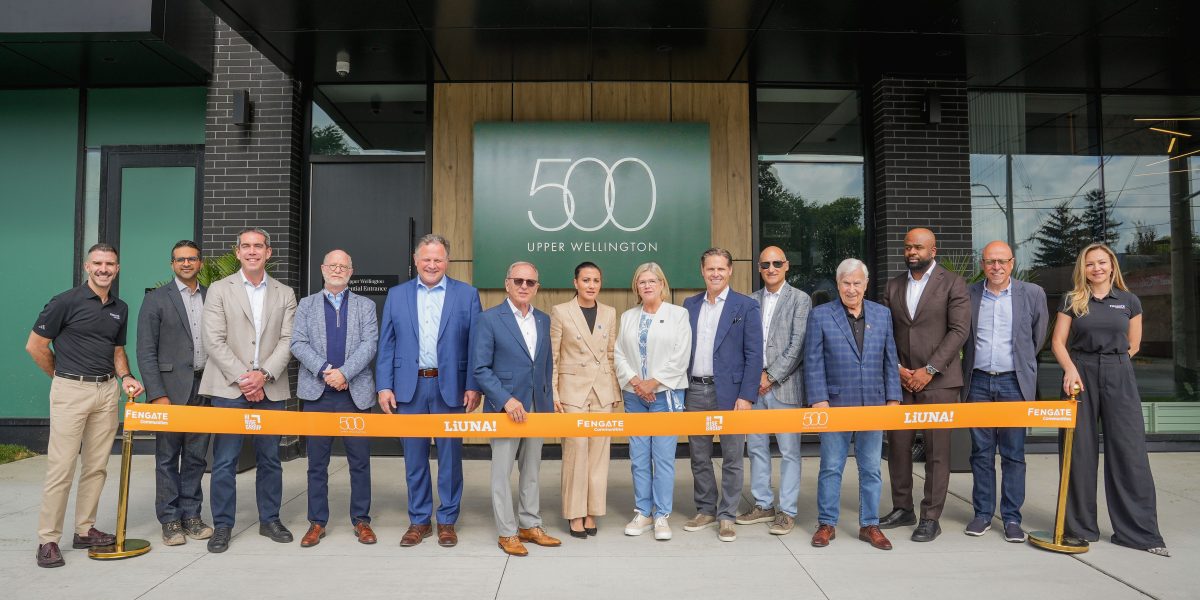 LiUNA and Fengate unveil 500 Upper Wellington, a new community for elevated rental living on Hamilton Mountain