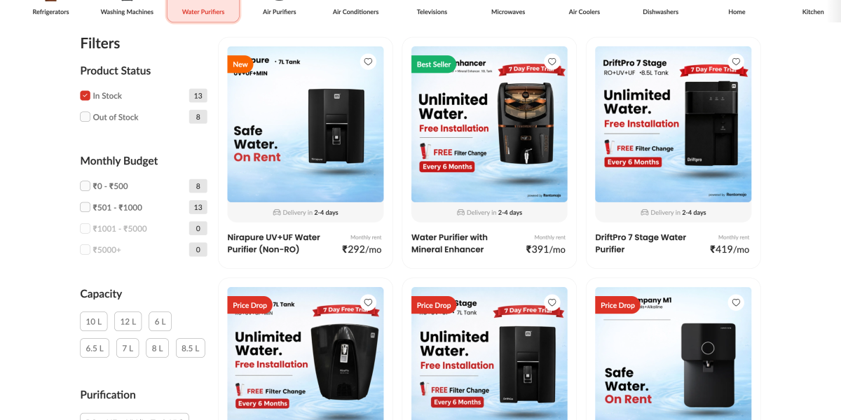 Water Purifier Rental in Noida and Gurgaon Shifts Toward Service Specialists like Rentomojo in 2026 - ₹391/Month In-House Units With Two-Day Installation and Six-Month Free Filter Replacement