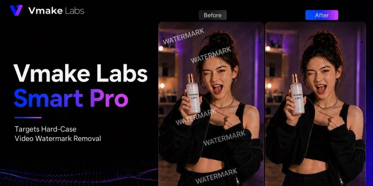 Vmake Labs Introduces Smart Pro Tier for Hard-Case Video Watermark Removal