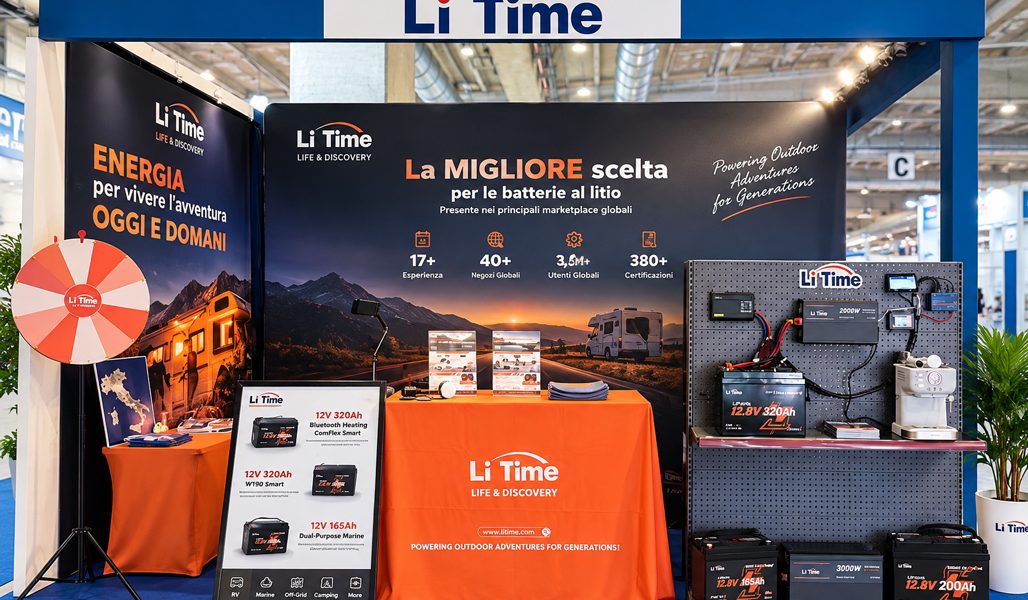 LiTime Unveils New 12V 320Ah ComFlex Smart Battery at Il Salone del Camper 2026